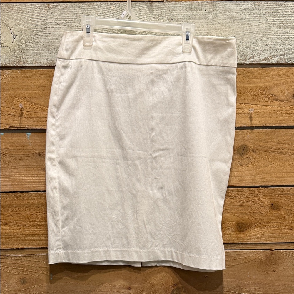 Boston Proper Elegant White Pencil Skirt